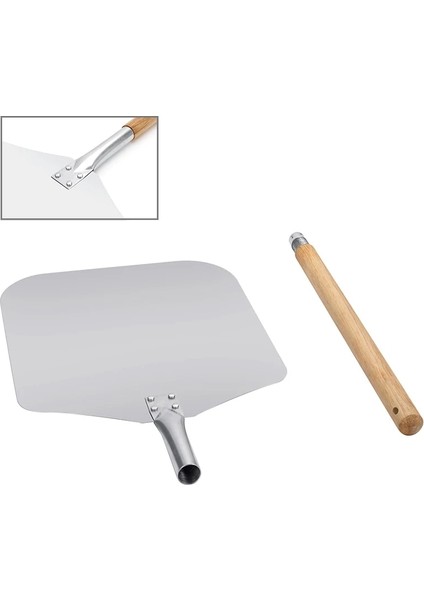 KT079 Stili Alüminyum Pizza Kürek Kabuğu Uzun Saplı Pastacılık Aletleri Aksesuarları Pizza Kürek Spatula Kek Pişirme Kesici (Yurt Dışından) modelleri