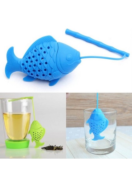 Kırmızı Stil Çaydanlık Aksesuarı Toksik Olmayan Çay Süzgeci Çay Demlik Çay Poşeti Balık Şekilli Silikon Mutfak Gereçleri (Yurt Dışından) fiyatları