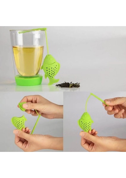 Kırmızı Stil Çaydanlık Aksesuarı Toksik Olmayan Çay Süzgeci Çay Demlik Çay Poşeti Balık Şekilli Silikon Mutfak Gereçleri (Yurt Dışından) modelleri