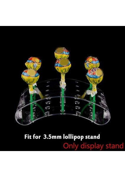 Mavi Stil 14X10.5X3CM Yeni Kek Pop Lolipop Standları 20 Delik U Şekilli Tutucu Dıy Bakeware Ekran Standı Lolipop Depolama Vitrin Gıda Depolama (Yurt Dışından)