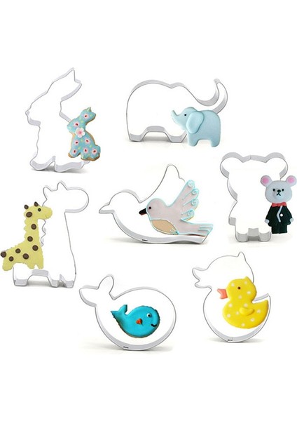 Erik Tarzı Paslanmaz Çelik Kurabiye Kesici Seti Tren Uçak Ars Şekil Fondan Kek Kabartma Kurabiye Kalıbı Şeker El Sanatları Bisküvi Kalıbı (Yurt Dışından)