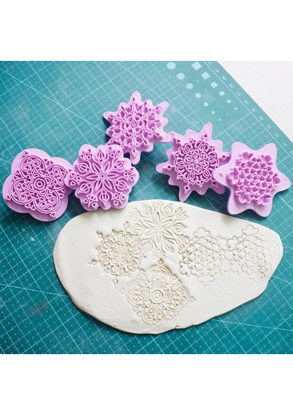 Pembe Tarzı 5 Adet Mandala Dantel Desen Çerez Damgası Bisküvi Kalıbı Çerez Kesici Fondan Kek Kalıpları Dıy Pişirme Bakeware Dekorasyon Aracı (Yurt Dışından) fiyatları