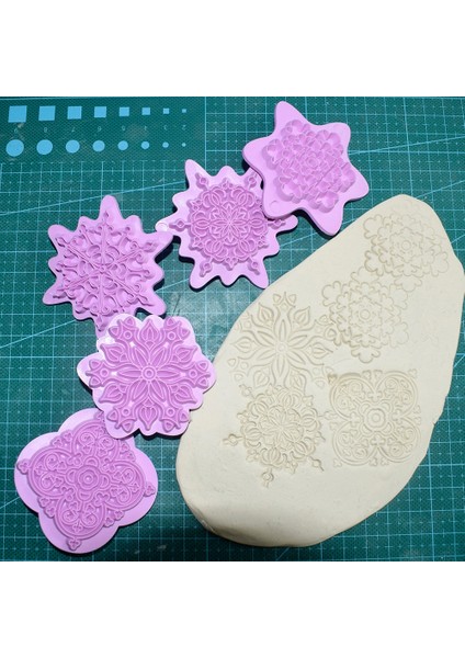 Pembe Tarzı 5 Adet Mandala Dantel Desen Çerez Damgası Bisküvi Kalıbı Çerez Kesici Fondan Kek Kalıpları Dıy Pişirme Bakeware Dekorasyon Aracı (Yurt Dışından) modelleri