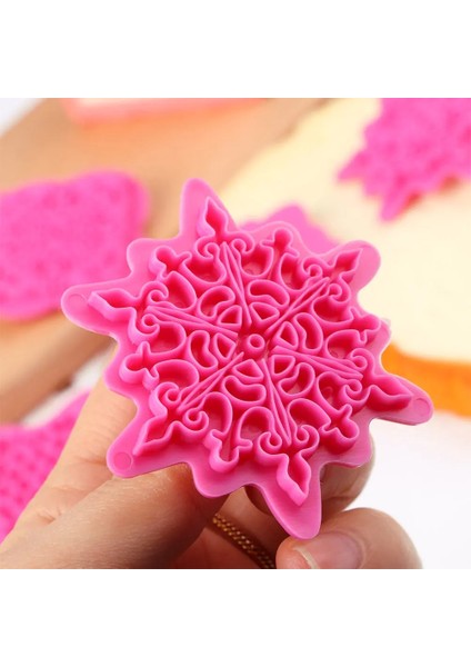 Pembe Tarzı 5 Adet Mandala Dantel Desen Çerez Damgası Bisküvi Kalıbı Çerez Kesici Fondan Kek Kalıpları Dıy Pişirme Bakeware Dekorasyon Aracı (Yurt Dışından) indirimleri