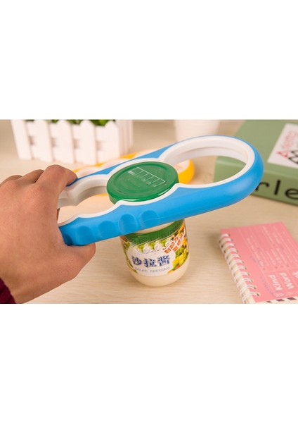 Sarı Stil 4 1 Kapaklı Kavanoz Açacağı Vidalı Kapak Kavanoz Şişe Açacağı Kabak Şeklindeki Konserve Açacağı Manuel Kaymaz Bükümlü Kapak Şişe Başlatıcı Açacakları #8 (Yurt Dışından)
