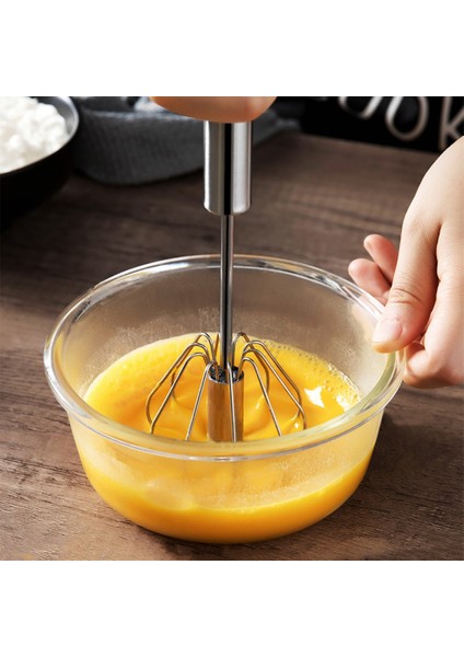 Büyük Stil Yarı Otomatik Yumurta Çırpıcı Paslanmaz Çelik El Mikseri Kendinden Dönen Manuel Yumurta Çırpma Mutfak Aksesuarları Gadget Yumurta Araçları (Yurt Dışından) fiyatları