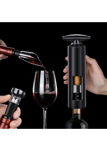 Şarap Açacağı Set Stili 4 Paket Şarap Açacağı Seti Manuel Kanat Kırmızı Şarap Tirbuşon Folyo Kesici ile Profesyonel Garson Için Şişe Açacakları Ev Bar Araçları (Yurt Dışından)