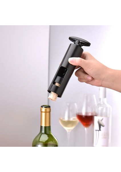 Şarap Açacağı Set Stili 4 Paket Şarap Açacağı Seti Manuel Kanat Kırmızı Şarap Tirbuşon Folyo Kesici ile Profesyonel Garson Için Şişe Açacakları Ev Bar Araçları (Yurt Dışından)