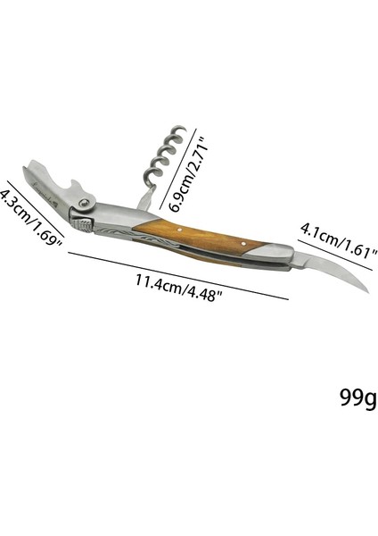 19.6cm Taklit Kabuk Stili Profesyonel Şarap Tirbuşon Konserve Açacağı Bira Kavanoz Şişe Açacakları Ahşap Saplı Katlanır Şarap Bıçağı Laguiole Şarap Aksesuarı (Yurt Dışından) modelleri