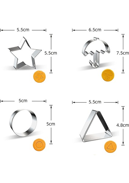 Üçgen Tarzı Kalamar Dalgona Şeker Hoeny Tarak Kalıp Şemsiye Yıldız Üçgen Rould Kalamar Kalıp Kurabiye Kek Kalıbı Pişirme Tatlılar Araçları Için (Yurt Dışından) fırsatları