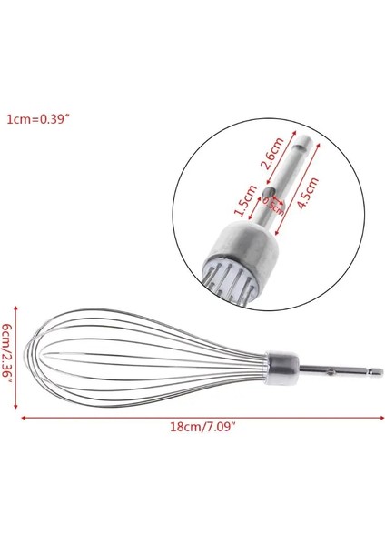 Elektrikli Yumurta Çırpıcı Aksesuarları Köpürtücü Karıştırıcı Çırpma Paslanmaz Çelik Mutfak Aleti (Yurt Dışından)