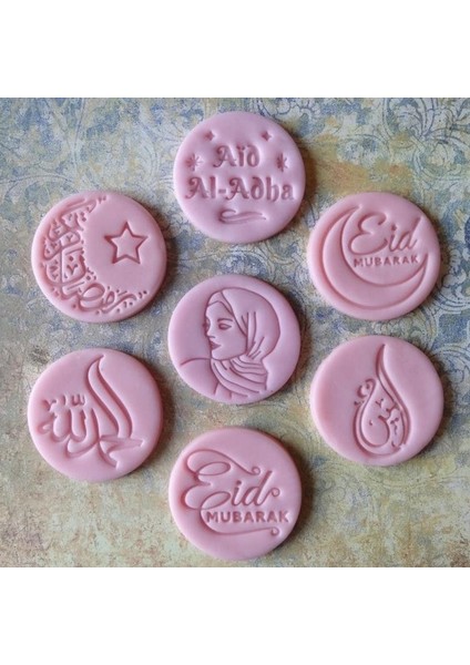 R004 3 Inç 7.6cm Stili .6cm Gıda Sınıfı Plastik Ay Yıldızı Eid Mubarak Fondan Muffin Basın Çerez Kesici Damgası (Yurt Dışından) fiyatları