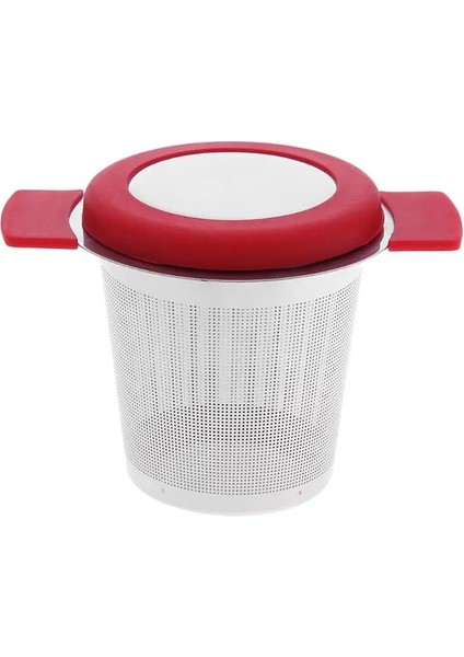 Kırmızı Stil Paslanmaz Çelik Çay Süzgeçleri Demleme Gevşek Yaprak Çay Filtresi Wlid Yeniden Kullanılabilir Çay Demlik Sepeti Ince Örgü Kahve Filtreleri (Yurt Dışından)