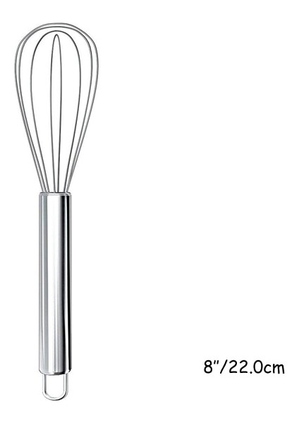 8 Inç Tarzı Manuel Çırpma Paslanmaz Çelik Çok Amaçlı Tereyağı Yumurta Beyaz Kırbaç El Blender Mutfak Pişirme Aletleri (Yurt Dışından)