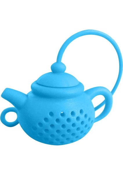 Mavi Stil Renk Yaratıcı Çaydanlık Şeklinde Çay Demlik Süzgeç Silikon Çay Poşeti Yaprak Filtre Difüzör Çay Takımı Çaydanlık Aksesuar Mutfak Gadget'ı (Yurt Dışından)