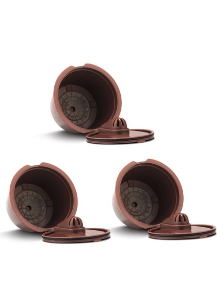 3normal Stil Kaşık Fırçalı Dolce Gusto Kahve Makinesi Için Yeniden Kullanılabilir Kahve Kapsülleri Normal Versiyon ve Krema Makinesi (Yurt Dışından)