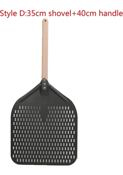 D Stili 12IINCH Ahşap Saplı Pizza Spatula Pizza Kürek Uzun Saplı Taşınabilir Fırın Spatula Ev Pişirme Pasta Aracı (Yurt Dışından)