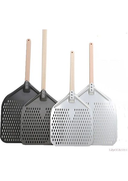 D Stili 12IINCH Ahşap Saplı Pizza Spatula Pizza Kürek Uzun Saplı Taşınabilir Fırın Spatula Ev Pişirme Pasta Aracı (Yurt Dışından)