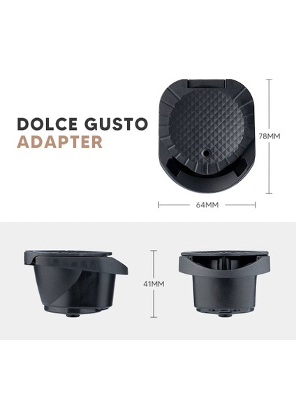 Erik Tarzı Dolce Gusto Için Icafilas Adaptörü Pıccolo Xsgenio S Makinesi Yeniden Kullanılabilir Kapsül Doldurulabilir Kafeterya Espresso Kahve (Yurt Dışından)