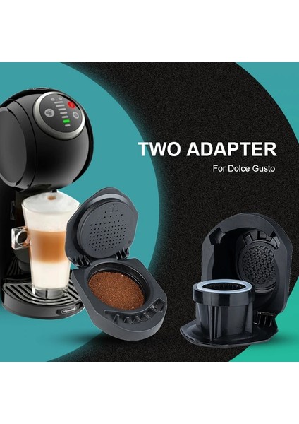 Erik Tarzı Dolce Gusto Için Icafilas Adaptörü Pıccolo Xsgenio S Makinesi Yeniden Kullanılabilir Kapsül Doldurulabilir Kafeterya Espresso Kahve (Yurt Dışından)