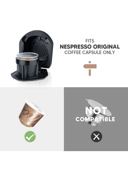Erik Tarzı Dolce Gusto Için Icafilas Adaptörü Pıccolo Xsgenio S Makinesi Yeniden Kullanılabilir Kapsül Doldurulabilir Kafeterya Espresso Kahve (Yurt Dışından)