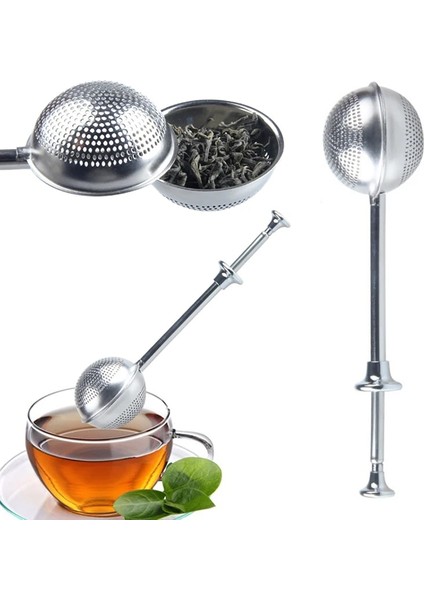 Gösterilen Stil Gibi 18X5 cm Paslanmaz Çelik Çay Demlik Yaprak Süzgeç Filtre Bitkisel Baharat Difüzör Mutfak Malzemeleri (Yurt Dışından)