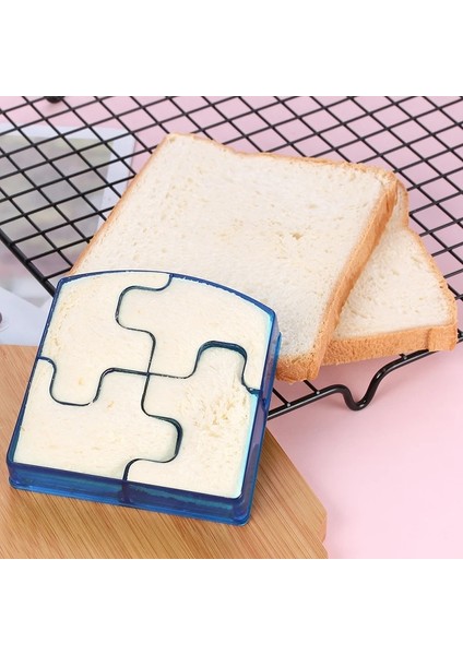 Yapboz Stili Çocuklar Sandviç Kesici Makinesi Dıy Kek Tost Ekmek Kesici Kalıp Mutfak Malzemeleri Gq (Yurt Dışından)