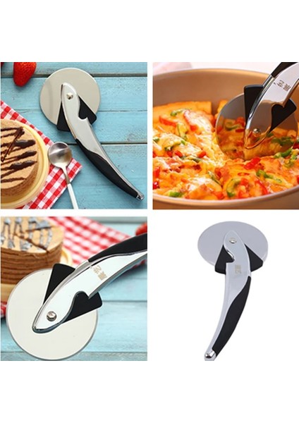 25CM Tarzı Paslanmaz Çelik Pizza Kesici Pizza Bıçağı Kek Aletleri Pizza Tekerlekleri Pizza, Turta, Waffle ve Hamur Kurabiyeleri Için Ideal Yeni (Yurt Dışından) fiyatları