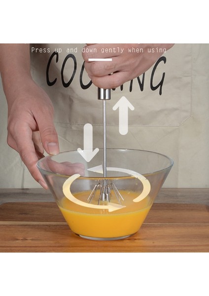 12 Inç Tarzı 430 Paslanmaz Çelik El Basıncı Döner Yarı Otomatik Mikser Kahve Süt Karıştırma Yumurta Çırpıcı El Mikser Mutfak Pişirme Aracı (Yurt Dışından) fırsatları