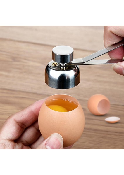 S Tarzı Yeni Pratik Metal Yumurta Veya Yumurta Topper Kesici Kabuk Açıcı Paslanmaz Çelik Haşlanmış Çiğ Yumurta Açık Yaratıcı Mutfak Aletleri Seti (Yurt Dışından) fiyatları