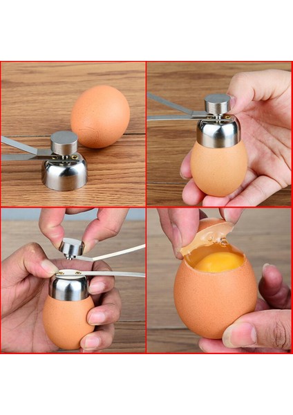 S Tarzı Yeni Pratik Metal Yumurta Veya Yumurta Topper Kesici Kabuk Açıcı Paslanmaz Çelik Haşlanmış Çiğ Yumurta Açık Yaratıcı Mutfak Aletleri Seti (Yurt Dışından) modelleri