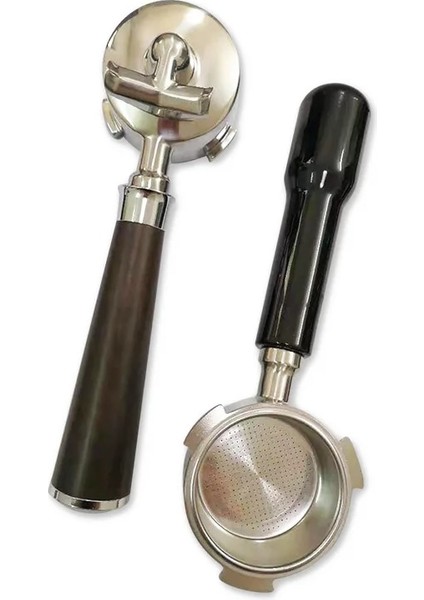 Ceviz Kurcalama Stili Çift Ağızlı Kahve Dipsiz Portafilter Delonghi Ec Filtre 51 mm Yedek Sepet Kahve Aksesuarları Barista (Yurt Dışından) modelleri