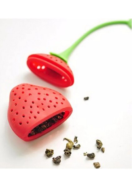 Kırmızı Stil Çilek Şekli Silikon Çay Demlik Örgü Çaydanlık Demlik Filtre Gevşek Çay Bırakın Çanta Tutucu Süzgeç Mutfak Bar Aracı Drinkware (Yurt Dışından) indirimleri
