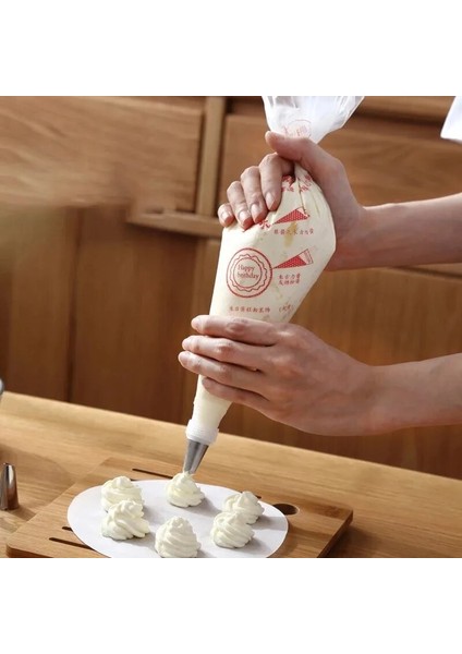 L 50 Adet Tarzı Adet Tek Kullanımlık G Torba Buzlanma Fondan Kek Kreması Sıkma Krema Torbası Tatlı Dekoratörleri Mutfak Pasta Torbaları Kek Aletleri (Yurt Dışından)