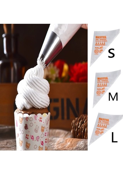 L 50 Adet Tarzı Adet Tek Kullanımlık G Torba Buzlanma Fondan Kek Kreması Sıkma Krema Torbası Tatlı Dekoratörleri Mutfak Pasta Torbaları Kek Aletleri (Yurt Dışından)