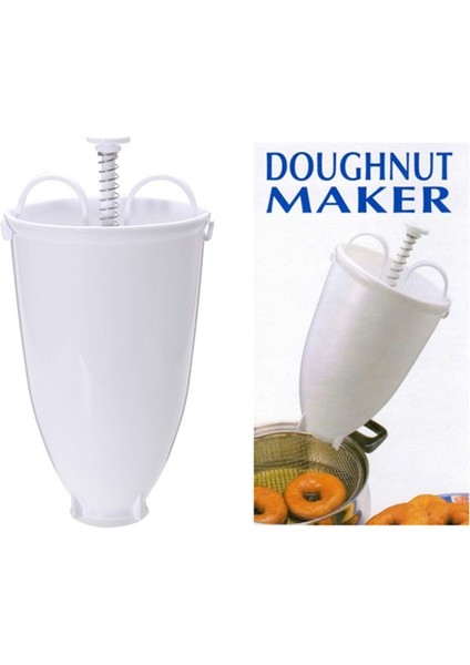Beyaz Stil Donut Maker Diy Donut Yapımı Hafif Artefakt Yaratıcı Hızlı Kolay Waffle Donut Makinesi Pişirme Mutfak Dıy Tatlı Pişirme Aracı (Yurt Dışından)