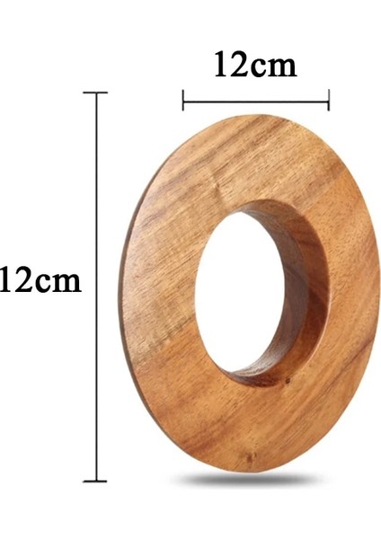 Bardaklık 12CM Stili 3-4kup Seramik Kahve Filtresi Yeniden Kullanılabilir Filtreler Kahve Makinesi Ahşap Standlı V60 Huni Damlatıcı Kek Filtre Fincan Kahve Aksesuarları (Yurt Dışından)