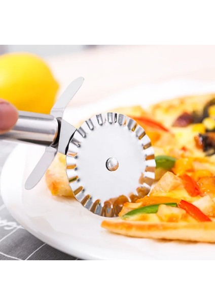 B Tarzı 2020 Yeni 4 Desenler Paslanmaz Çelik Pizza Kesici Çift Silindirli Pizza Bıçağı Kesici Pasta Makarna Hamur Crimper Mutfak Pizza Araçları (Yurt Dışından) indirimleri