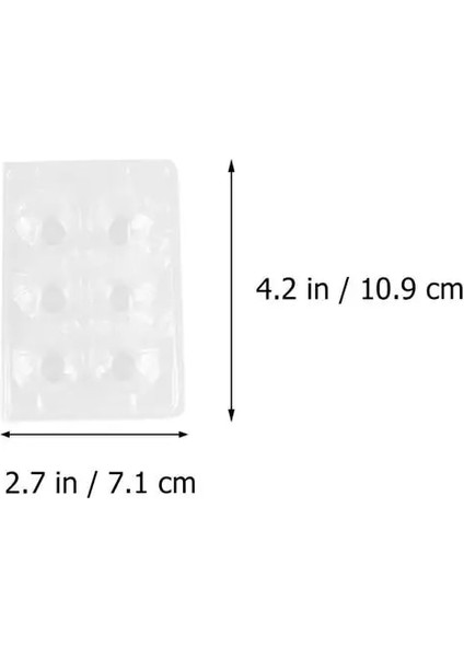 6 Izgara Stili Izgaralar Bıldırcın Yumurtası Karton Saklama Kabı Organizatör Tek Kullanımlık Pvc Saklama Kutusu Şeffaf Yumurta Dağıtıcı Tutucu (Yurt Dışından)