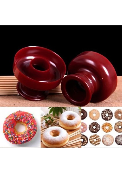 Çiçek Stili Ractical Donut Aracı Waffle Donut Maker Kesici Kalıp Tatlı Gıda Tatlılar Pişirme Kurabiye Bisküvi Kek Kalıbı Mutfak Tatlı Aracı (Yurt Dışından) fırsatları