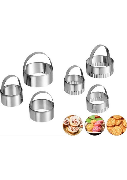 B Tarzı Yeni Et Paslanmaz Çelik Yuvarlak Şekil Çerez Kesici Dilimleyiciler Ekmek Meyve Bisküvi Fondan Şeker Pişirme Araçları Kek Kalıbı Yl (Yurt Dışından) modelleri