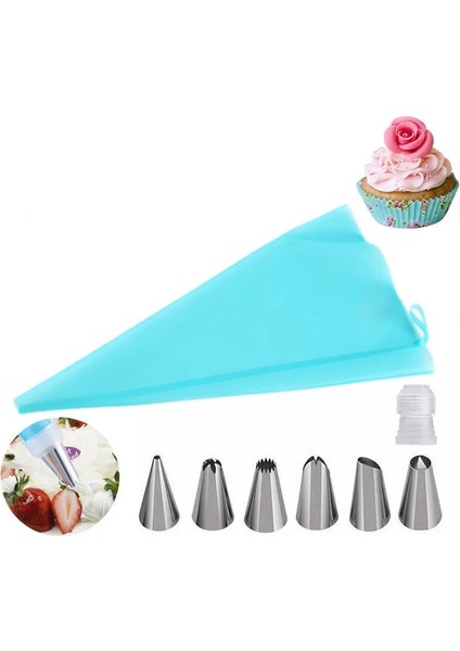 Yeşil-26 Adet Tarzı Et Silikon Kek Süsleme Araçları Mutfak Pişirme Aksesuarları Silikon Buzlanma G Kremalı Pasta Torbası Nozul Dönüştürücü Aracı (Yurt Dışından) modelleri
