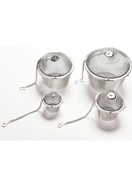 Boyut Xxl 11.5cm Stil Sıcak Dayanıklı Gümüş Yeniden Kullanılabilir Paslanmaz Örgü Bitkisel Top Çay Baharat Süzgeç Teakettle Kilitleme Çay Filtresi Demlik Baharat 4 Boyutları (Yurt Dışından) fiyatları
