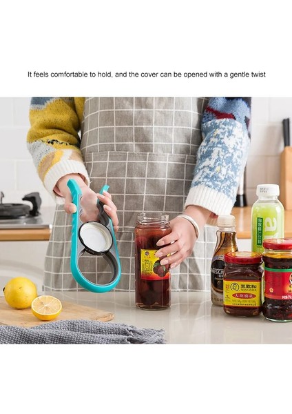 Kırmızı Stil Kavanoz Açacağı, Kolay Tutulan Şişe Açacağı Bükümlü Kapak Hızlı Açılır Pişirme Zayıf Eller ve Artritli Konserve Açacağı Için Günlük Kullanım (Yurt Dışından) indirimleri