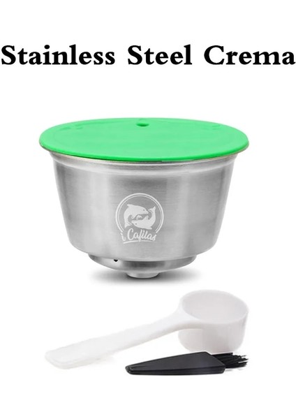 Metal Krema Tarzı Dolce Gusto Için Paslanmaz Çelik Kahve Kapsülü Doldurulabilir Yeniden Kullanılabilir Nescafe ile Uyumlu Dolce Gusto Yeniden Kullanılabilir Kahve Filtreleri (Yurt Dışından)