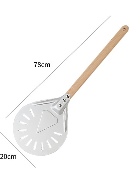 8 Inç 60CM Tarzı Inç Yuvarlak Delikli Torna Pizza Kabuğu Kaymaz Ahşap Saplı Pişirme Ekmek Kürek Kürek Araçları Açık Fırın Aksesuarları (Yurt Dışından)