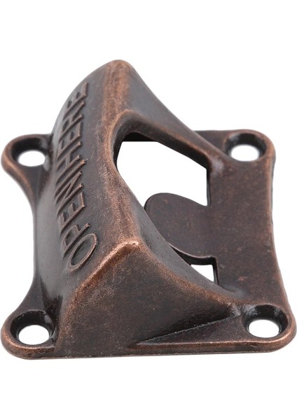 Kırmızı Bronz-4 Adet Tarzı Çinko Alaşımlı Vintage Bronz Duvara Monte Açacağı Şarap Bira Soda Cam Kapak Şişe Açacağı Mutfak Aksesuarları Malzemeleri Bar (Yurt Dışından)