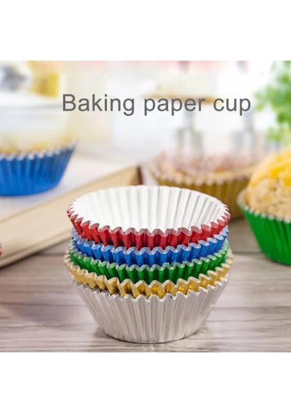 No.4 Tarzı Aper Cupcake Fincan Alüminyum Folyo Muffin Pişirme Fincanları Gömlekleri Cupcakes Kutu Konteyner Kek Kutusu Yumurta Tart Tepsisi (Yurt Dışından)