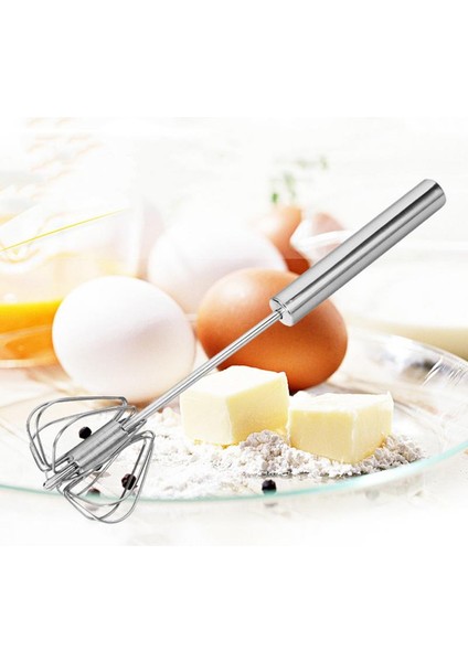 No.1 Tarzı 10 Inç Paslanmaz Çelik El Basıncı Dönen Yarı Otomatik Yumurta Çırpıcı Ev Mutfak Manuel Pres Yumurta Krema Sosu Karıştırıcı (Yurt Dışından) fiyatları