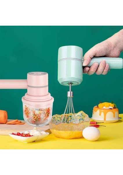 Stil 1 Beyaz Stil 2 In 1 Kablosuz Gıda Mikserleri Taşınabilir Elektrikli Sarımsak Doğrayıcı Ezici Çırpma Yumurta Çırpıcı 3-Speed ​​​​kontrol Mutfak El Köpürtücü (Yurt Dışından) modelleri